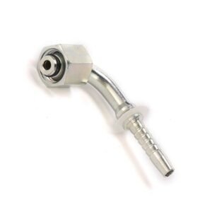 Metric Female 12 Heavy 90° Elbow 3/8" Hose End