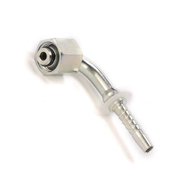 2W-M9FSO-sgl.jpg Metric Female 06 Light 90° Elbow 1/4" Hose End