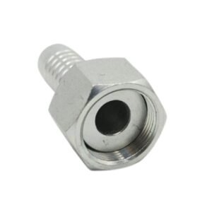 Metric Female 10L Flat Face X 1/4" Hose End