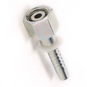 Metric 08S Heavy Female Swivel X 1/4" Hose End