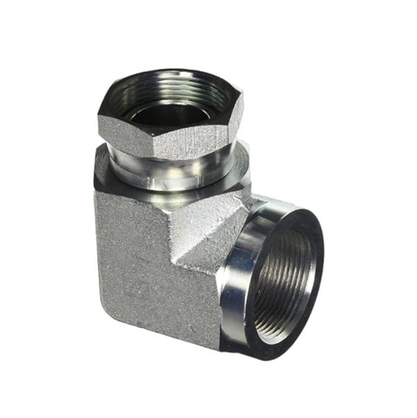 NPT F 3/8" x NPT F Swivel 3/8" 90° Elbow