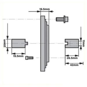 Motor Frame Mounting Kit 0.25-0.37kW
