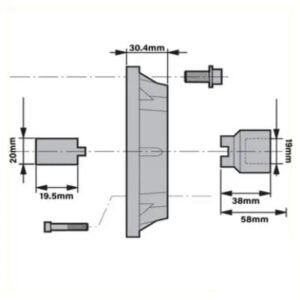 Motor Frame Mounting Kit 0.55-0.75kW