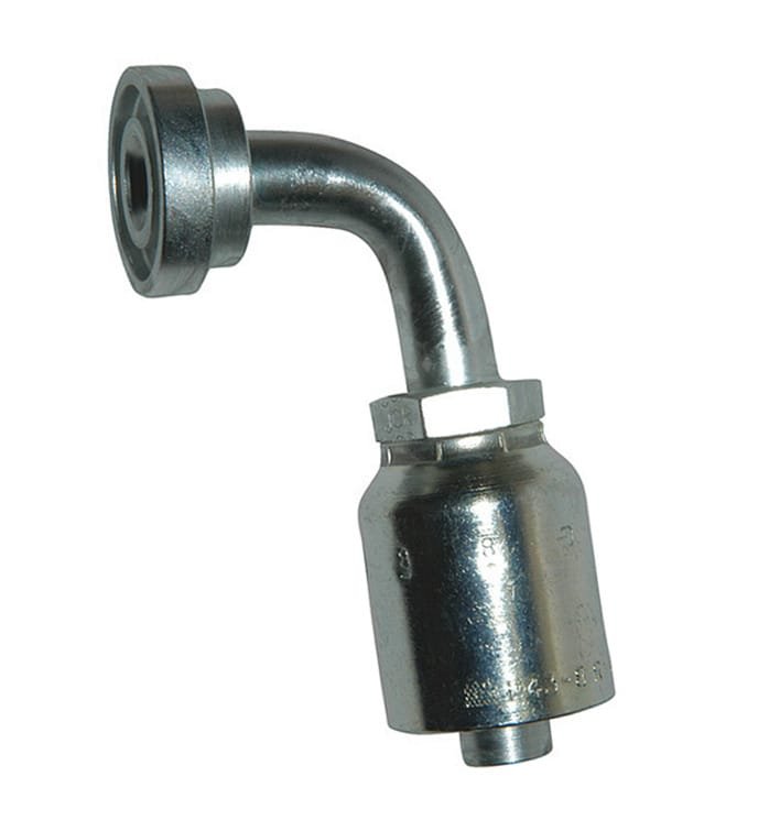 SAE Flange Head 90° Elbow 1" - 3/4"