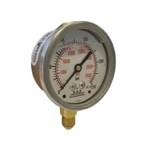 250 Bar Bottom Entry 63mm Pressure Gauge