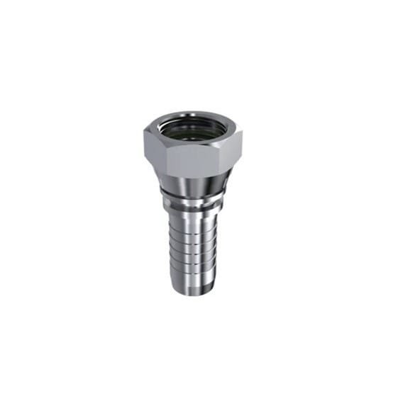316SST JIC 1/4" Female Swivel X 1/4" Hose End